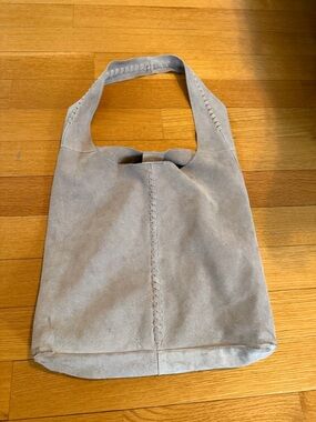 Haute Hippie Festival Suede Tote Bag in Light Taupe - Everyday Shoulder Bag